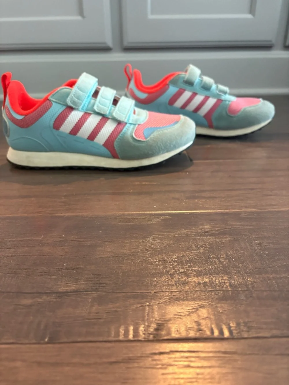 Adidas Originals Kids ZX 700 HD CF – Light Blue/Pink – Size US 3 / EU 35 - Picture 2 of 7